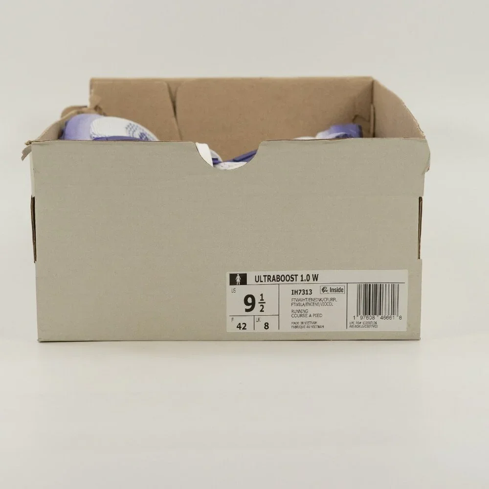 Adidas Women's UltraBoost 1.0 White Collegiate Purple IH7313 Running size 6 - 10